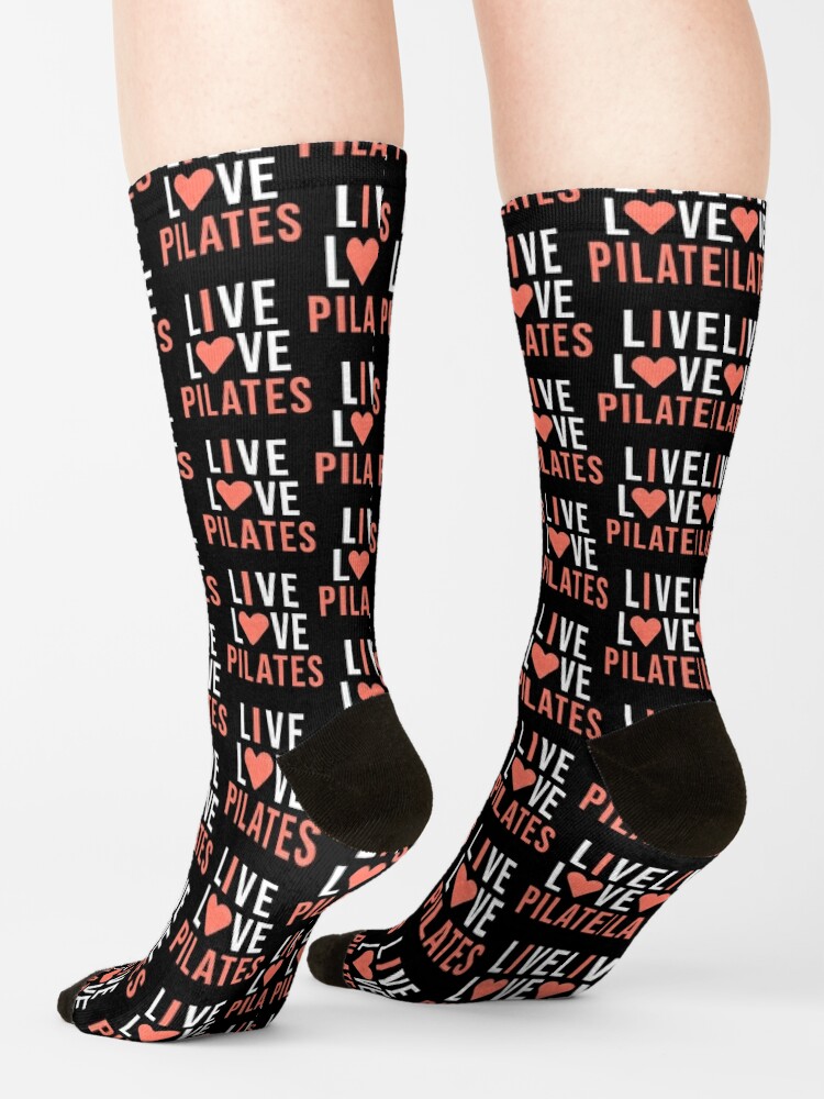 Live Love Pilates - I Love Pilates Socks for Sale by StudioTina