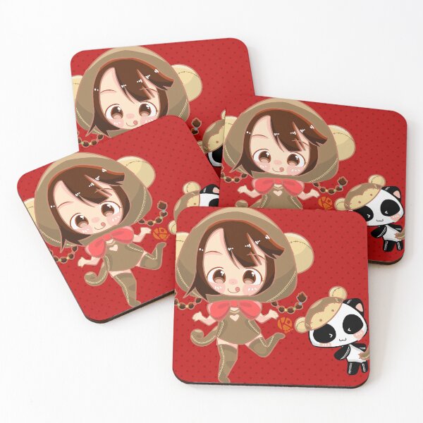 Item preview, Monkey Girl and Monkey Panda designed and sold by konapple.