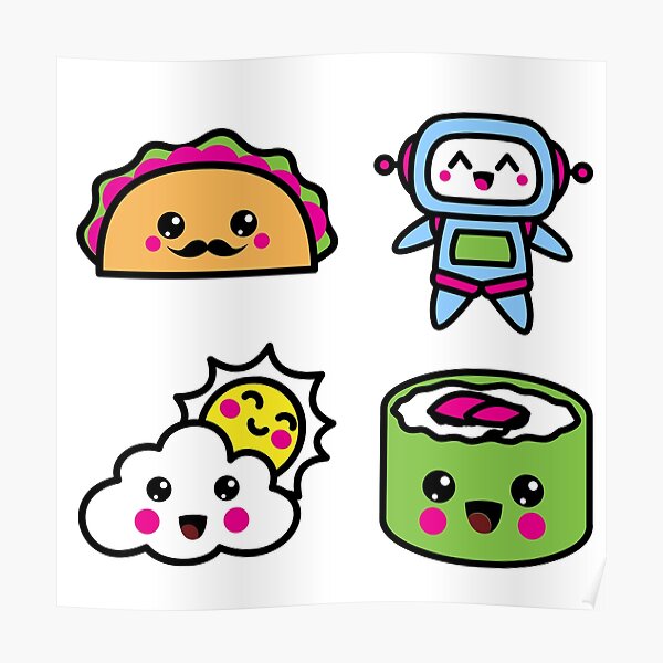Cute Kawaii Design's Poster