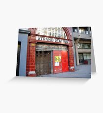 Strand Station, London Greeting Card