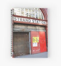 Strand Station, London Spiral Notebook