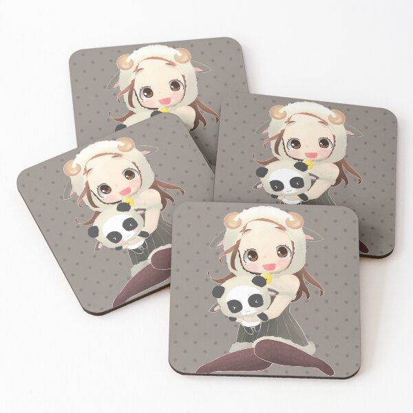 Item preview, Sheep Girl and Sheep Panda designed and sold by konapple.