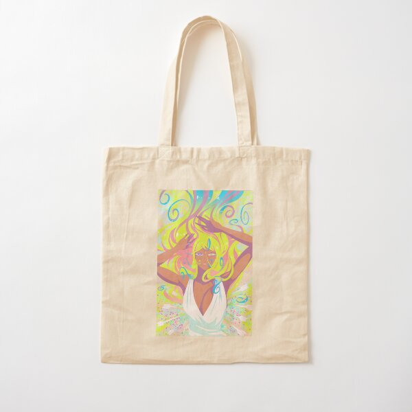 Whimsical Burst Cotton Tote Bag