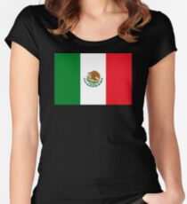 Mexican Flag Women's Fitted Scoop T-Shirt