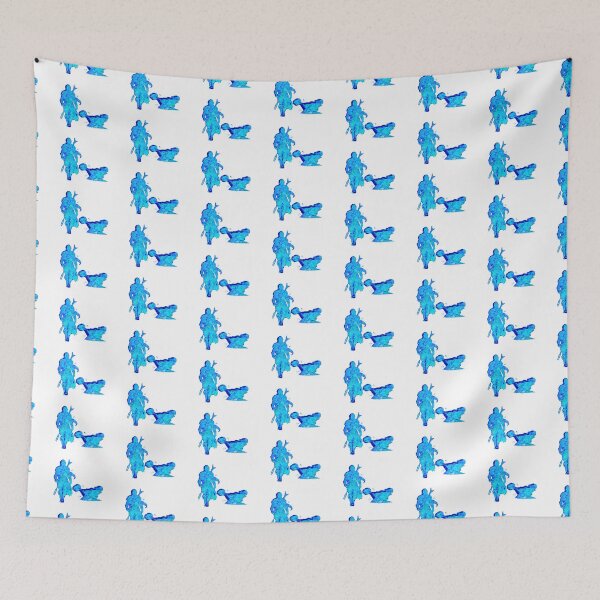 Item preview, MANDO and SHIP Silhouette Light Blue Shades designed and sold by Rocket Fox.