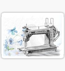 Sewing machine poster Sticker