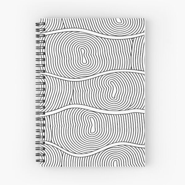 Item preview, Black and White Tree Wood Rings Pattern designed and sold by lellamars.