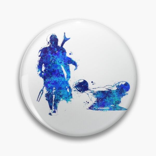 Item preview, MANDO and SHIP Silhouette Dark Blue designed and sold by Rocket Fox.