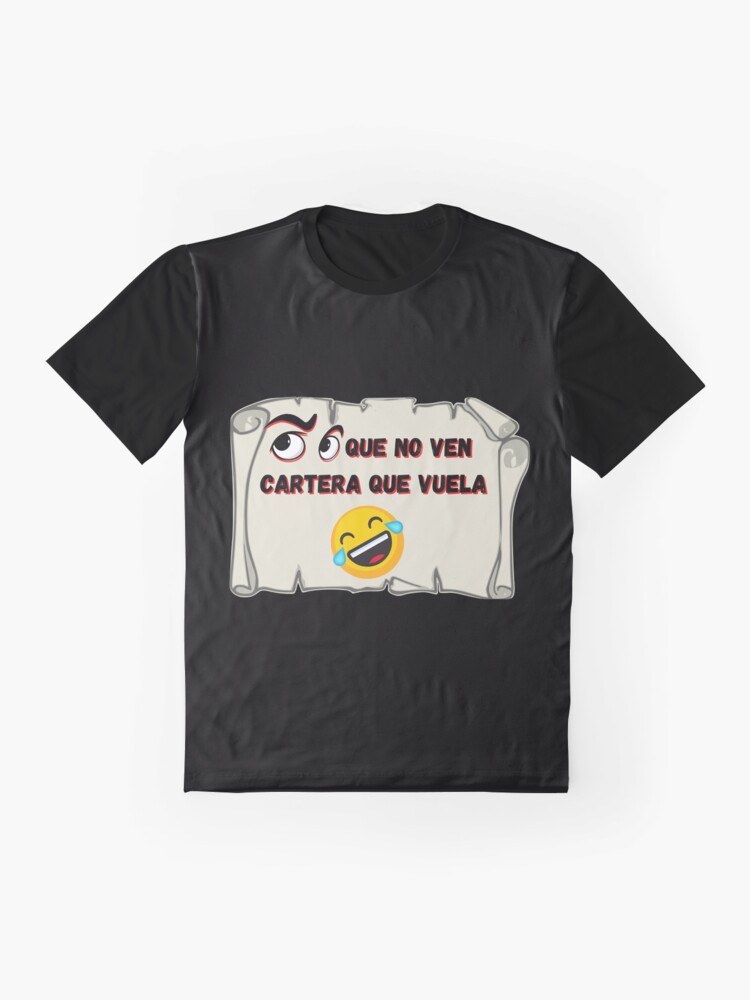 Vista alternativa de Camiseta gráfica Ojos que no ven Cartera que vuela