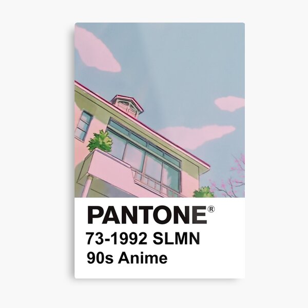 PANTONE 90s Anime Metal Print
