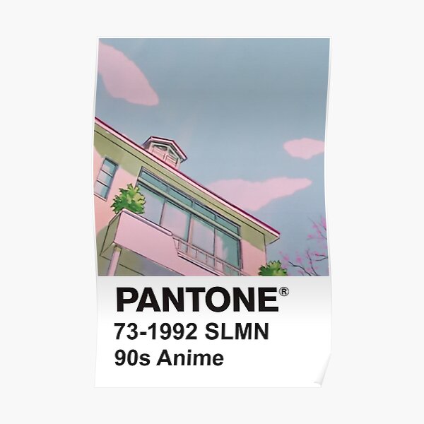 PANTONE 90s Anime Poster
