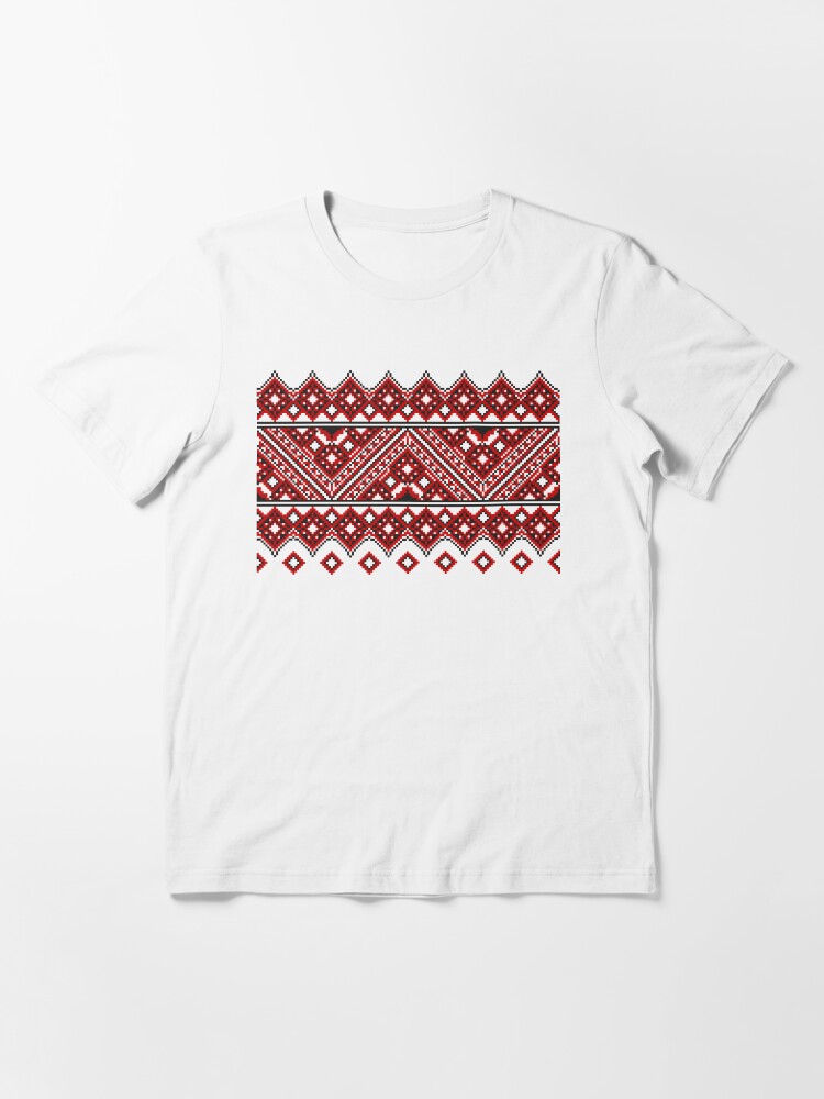 Alternate view of #Ukrainian #Embroidery, #CrossStitch, #Pattern Essential T-Shirt