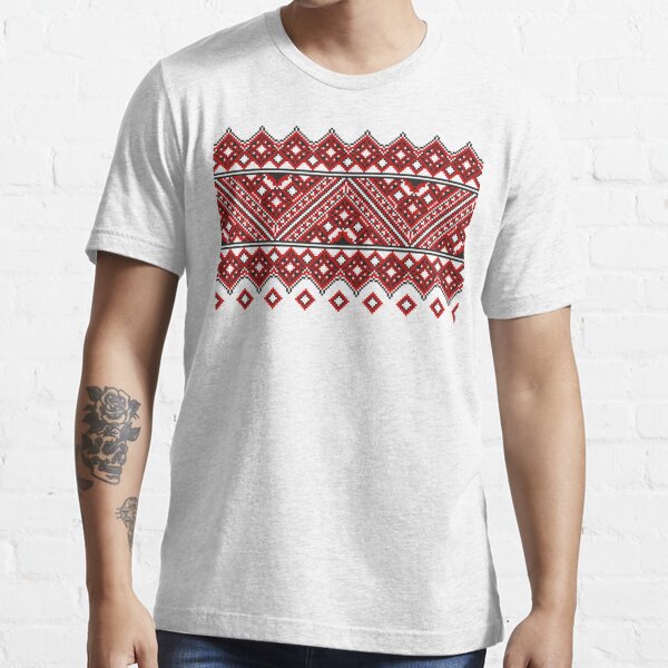 #Ukrainian #Embroidery, #CrossStitch, #Pattern Essential T-Shirt
