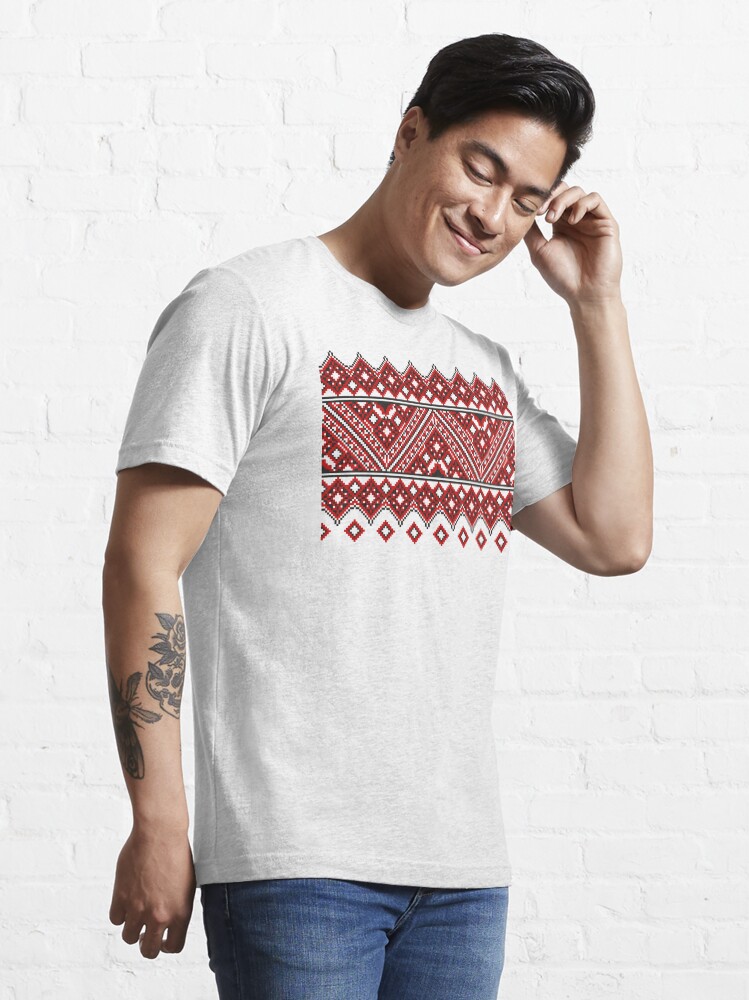 Alternate view of #Ukrainian #Embroidery, #CrossStitch, #Pattern Essential T-Shirt