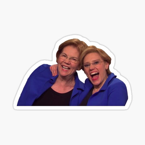 Artikel-Vorschau von SNL Kate McKinnon und Elizabeth Warren Sticker, designt und verkauft von lillakhan.