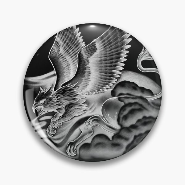 Item preview, Fierce Mythical Griffin Flying in the Mist designed and sold by Tyler Rosso.
