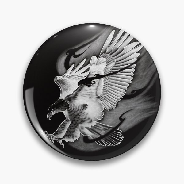 Item preview, Flying Eagle with Striking Talons on Fire designed and sold by Tyler Rosso.