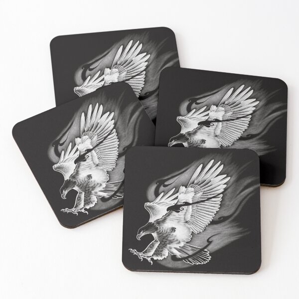Item preview, Flying Eagle with Striking Talons on Fire designed and sold by Tyler Rosso.