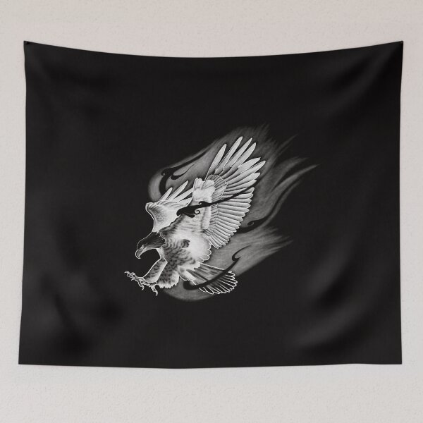 Item preview, Flying Eagle with Striking Talons on Fire designed and sold by Tyler Rosso.