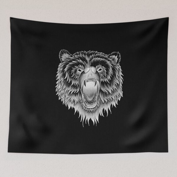 Item preview, Powerful Roaring Bear with Glaring Teeth designed and sold by Tyler Rosso.