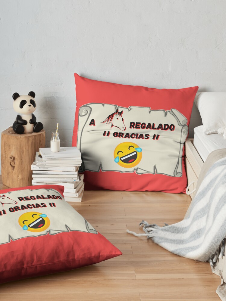 Vista alternativa de Cojines de suelo A caballo regalado Gracias