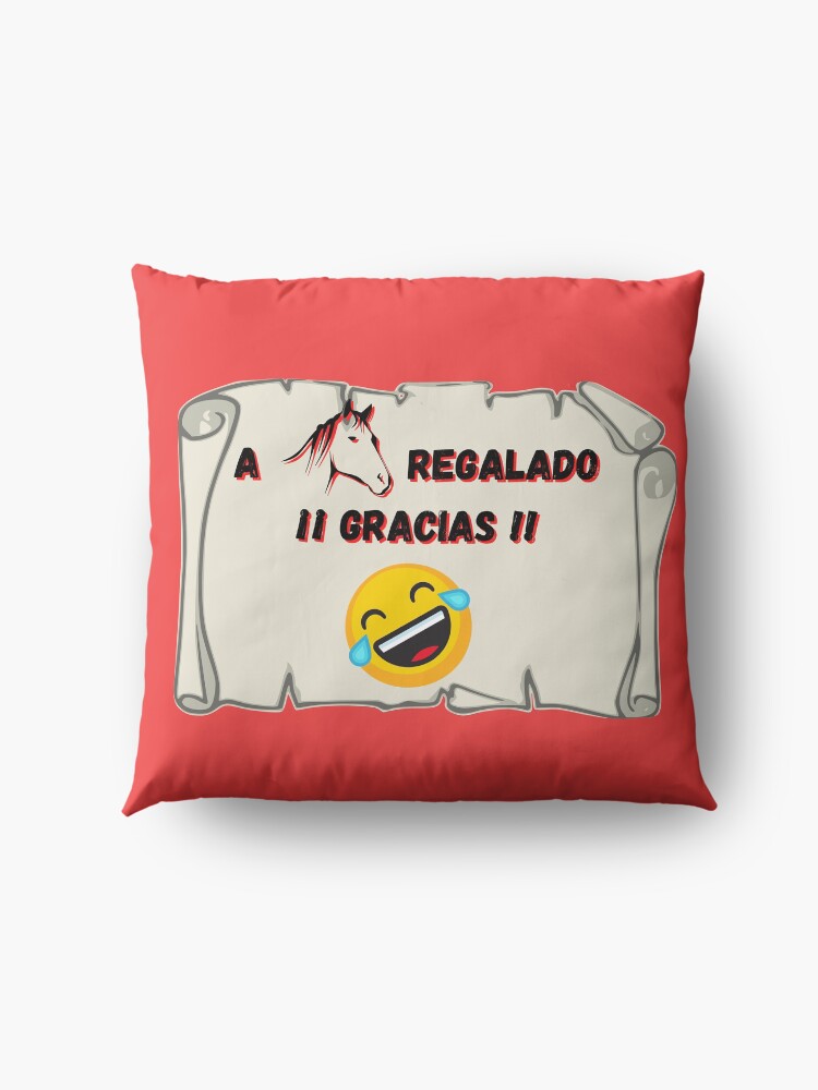 Vista alternativa de Cojines de suelo A caballo regalado Gracias