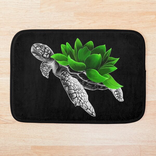 Item preview, Detailed Sea Turtle with Neon Lotus Flower as Shell designed and sold by Tyler Rosso.