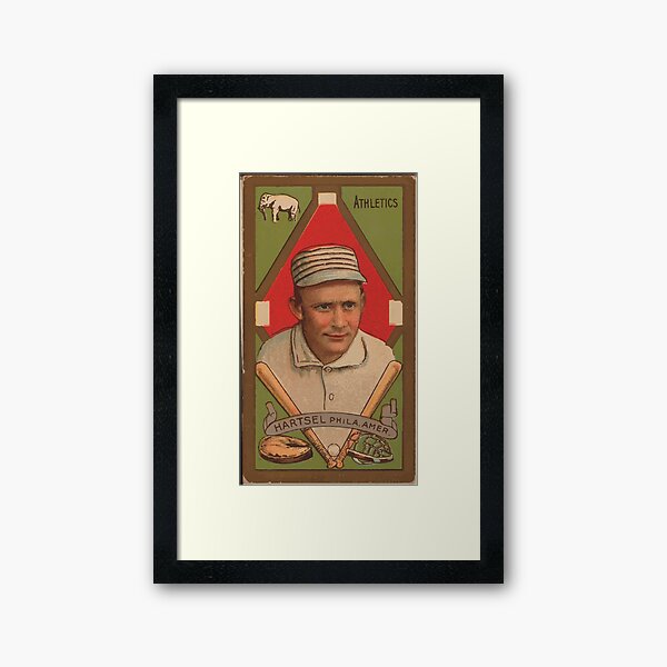 Benjamin K Edwards Collection Hartsel Philadelphia Athletics baseball card portrait Framed Art Print