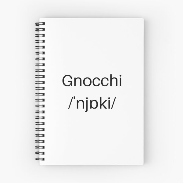Item preview, "Gnocchi" correct pronounciation designed and sold by MargheritaLidia.