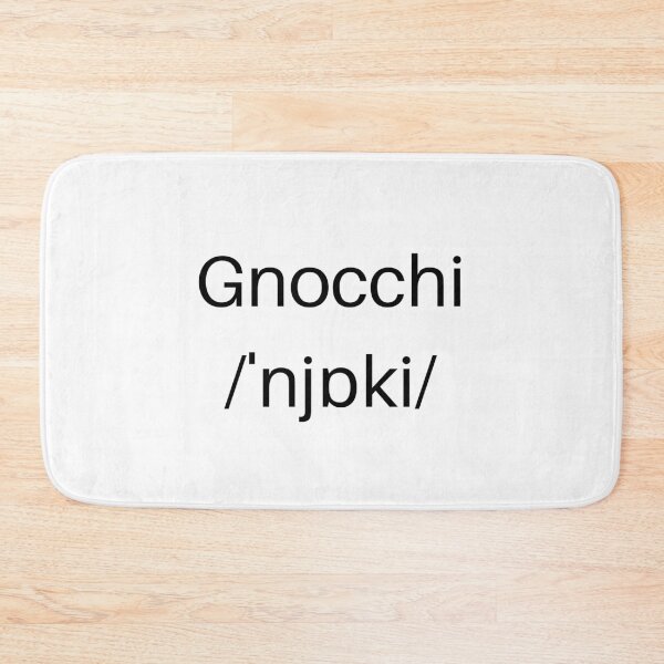 Item preview, "Gnocchi" correct pronounciation designed and sold by MargheritaLidia.
