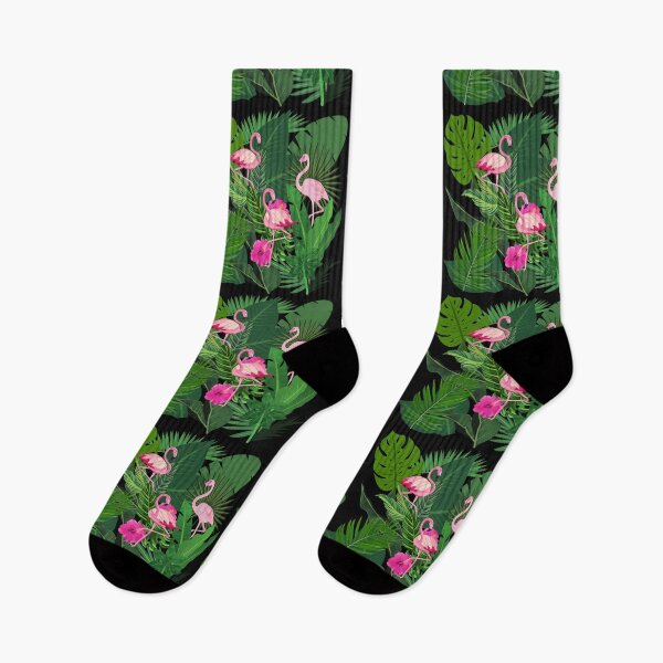 Item preview, 1980s Preppy summer Island tropical palm leaf pink flamingo designed and sold by IamTrending.