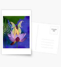 Fairy Resting On Lotus Postcards