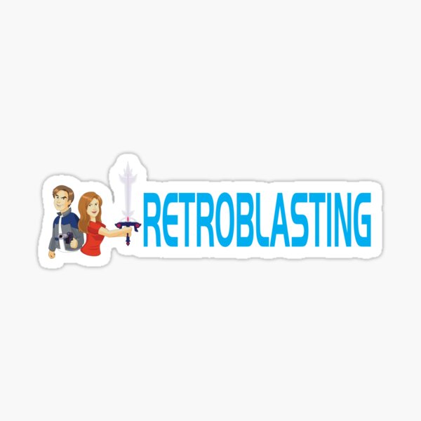 RetroBlasting Banner Logo Sticker