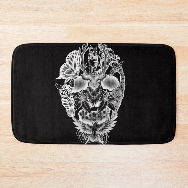 Item preview, Animals and Flowers Wildlife Skull designed and sold by Tyler Rosso.