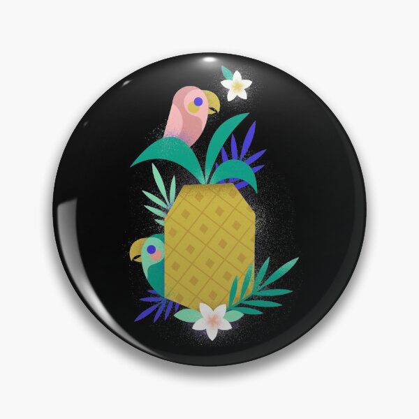 Item preview, Pineapple and Parrots  designed and sold by joabaj.
