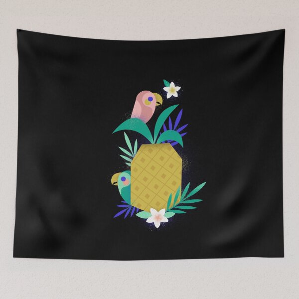 Item preview, Pineapple and Parrots  designed and sold by joabaj.