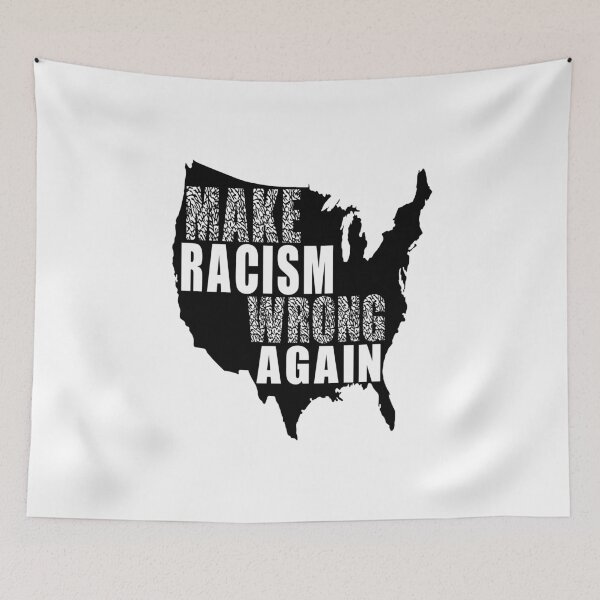 Item preview, BLACK LIVES MATTER MAKE RACISM WRONG AGAIN designed and sold by niedi18.