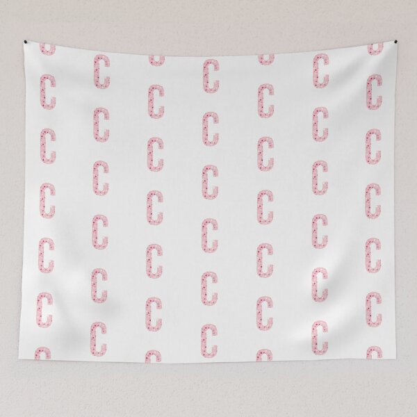 Item preview, Letter C - pink / purple / white stars designed and sold by JessisArt.