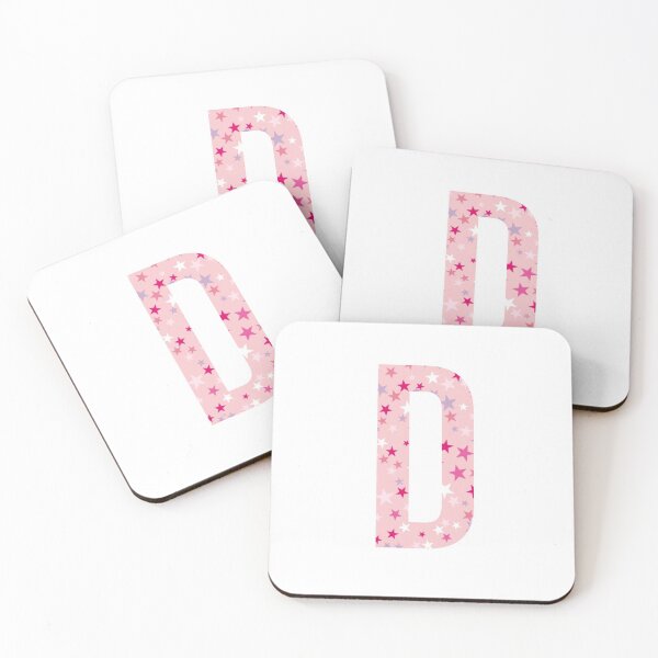 Item preview, Letter D - pink / purple / white stars designed and sold by JessisArt.