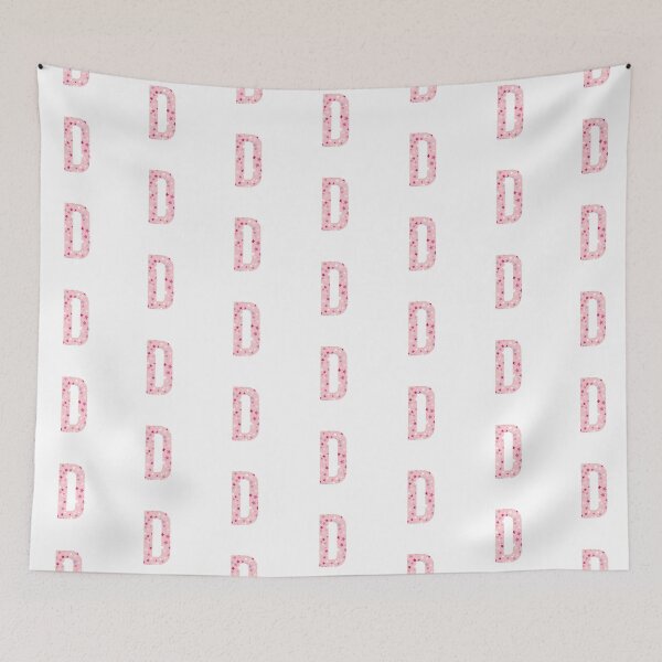 Item preview, Letter D - pink / purple / white stars designed and sold by JessisArt.