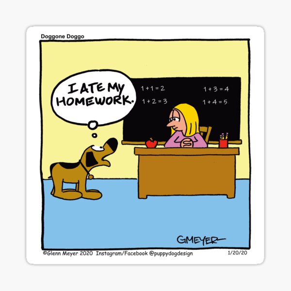 dog ate my homework funny
