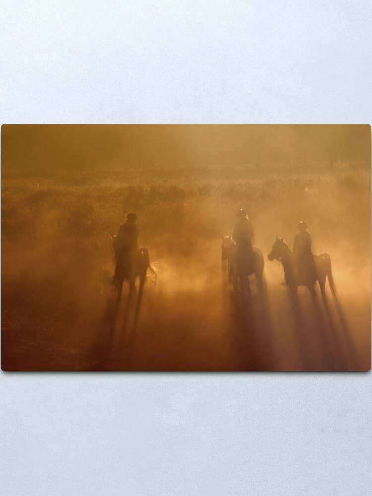 Alternate view of Riders in the Dawn Metal Print