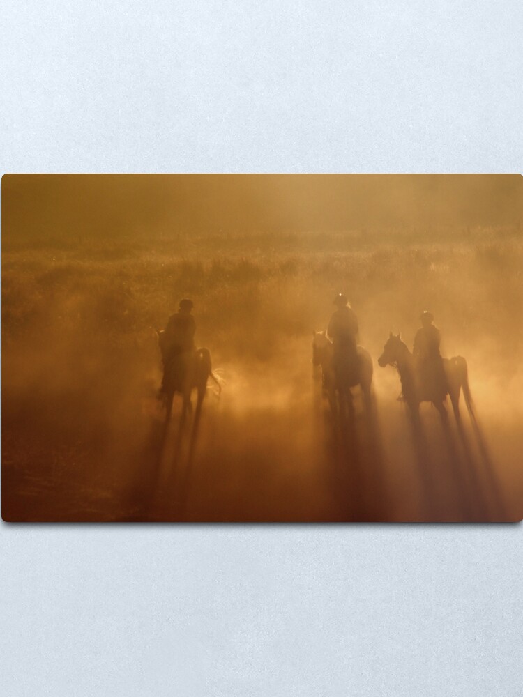 Alternate view of Riders in the Dawn Metal Print