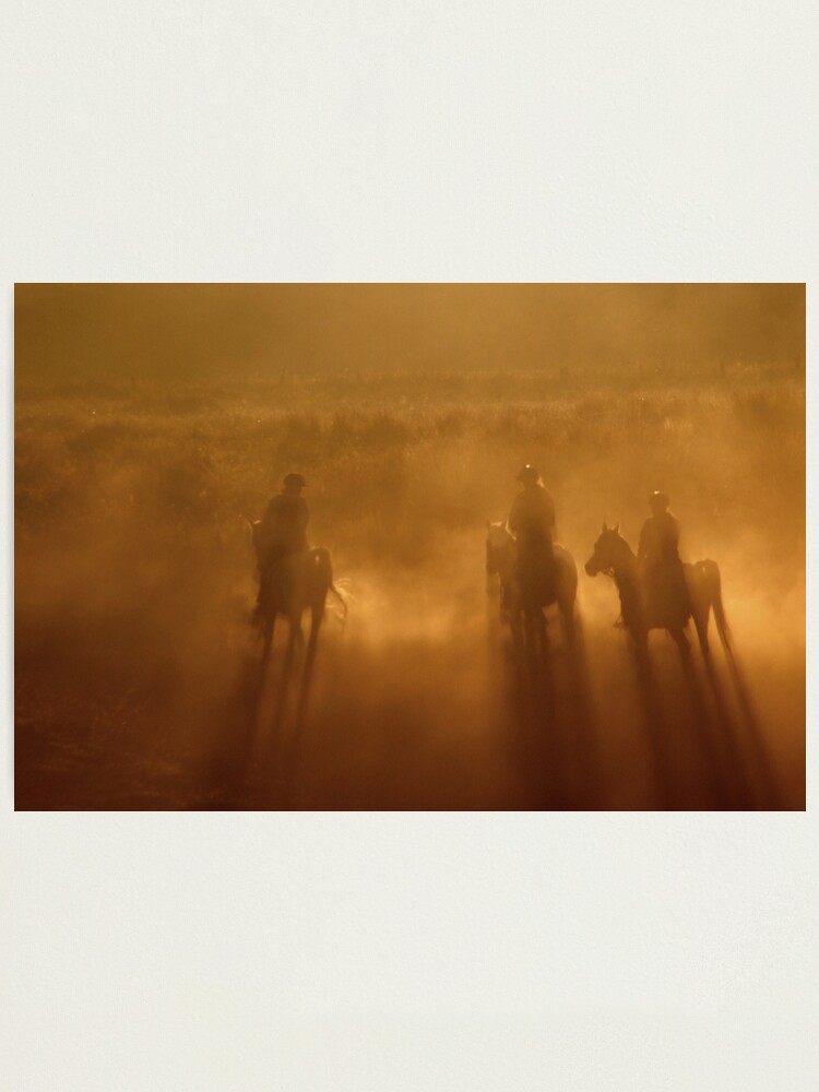 Thumbnail 2 of 3, Photographic Print, Riders in the Dawn designed and sold by theoddshot.