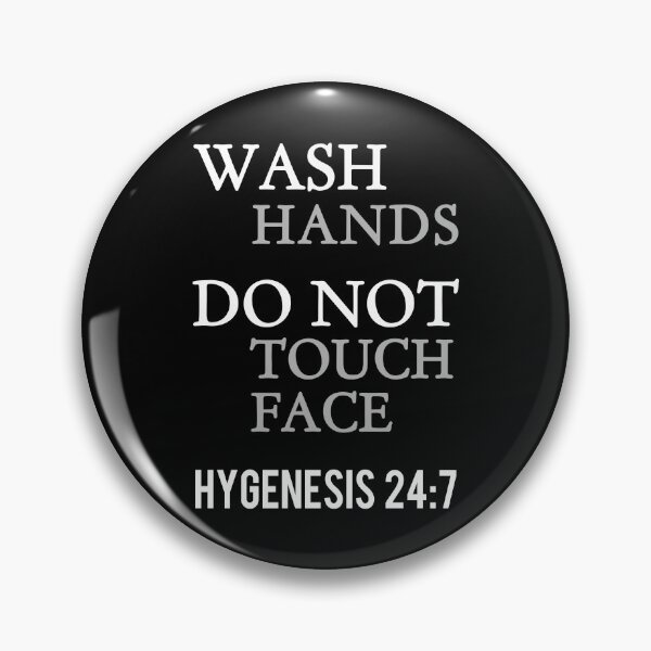 Item preview, Wash Hands Do Not Touch Face Bible Quote designed and sold by electrovista.