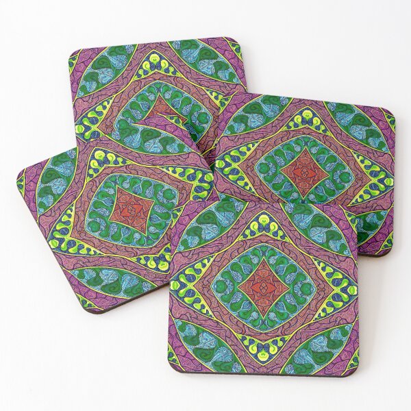 Item preview, Psychedelic Abstract colourful work 90 designed and sold by CallumHoare.