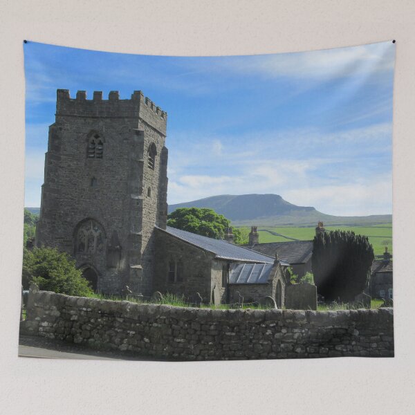 Item preview, St Oswald’s Church And  Pen Y Ghent, Sunny Day  designed and sold by Andrew Morrell.