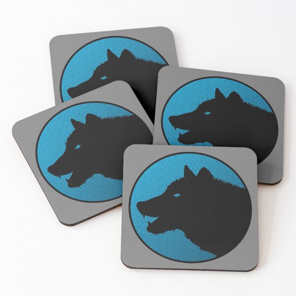 Item preview, Lone wolf / dog logo on color designed and sold by LEAVAEL.