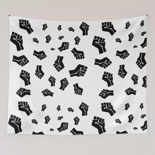 Item preview, Patrón de puño de poder negro designed and sold by RLan.