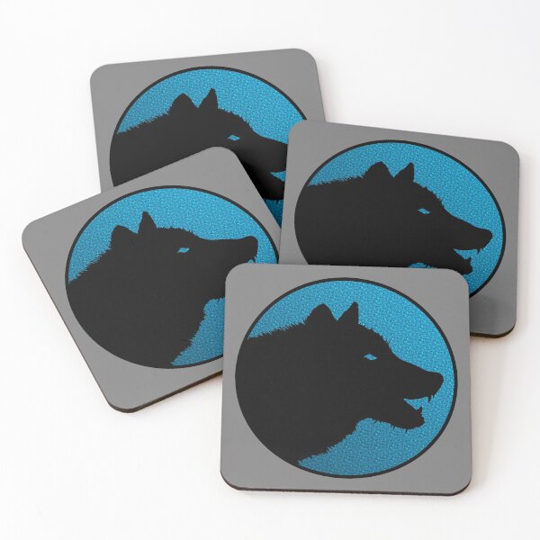 Item preview, Lone wolf / dog logo on color designed and sold by LEAVAEL.